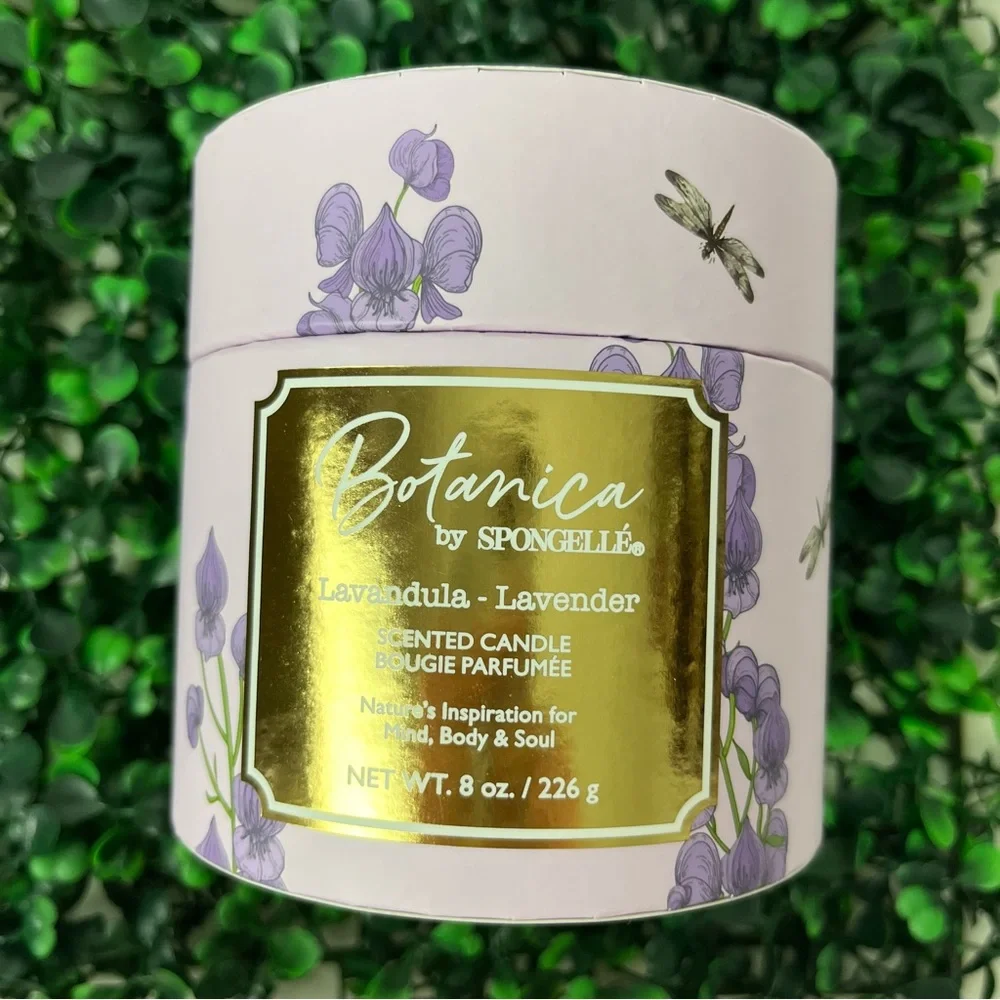 2/$30 Sale Spongelle New Botanica Collection Candle - Lavender 50hrs burn